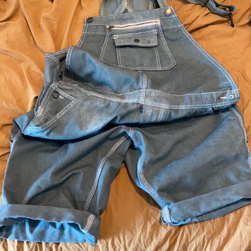 Craftsman overalls- 34x30- hand dyed and cut